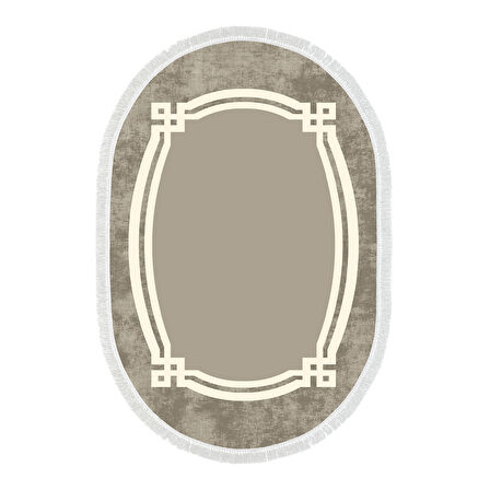 Eko Trend Djt Banyo Paspası Yıkanabilir Kaymaz Taban 657M Oval Modern