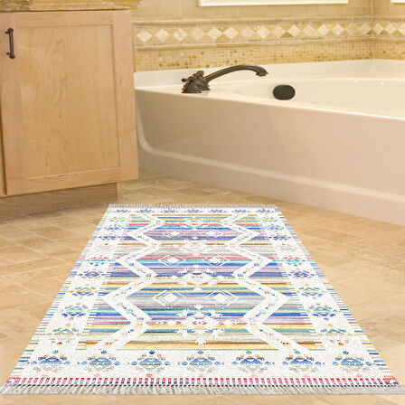 Eko Trend Djt Banyo Paspası Yıkanabilir Kaymaz Taban F5014 İskandinav