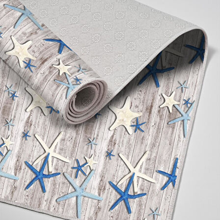 Alanur Trend Keçe Tabanlı Mutfak Halı Mu687