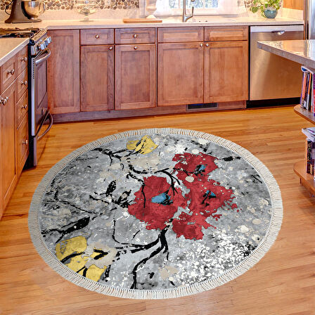 Alanur Trend Keçe Tabanlı Mutfak Halı Mu663