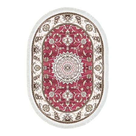 Alanur Star Pamuk Tabanlı Saçaklı Dijital Halı