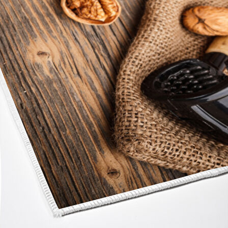 Alanur Trend Keçe Tabanlı Mutfak Halı Mu168