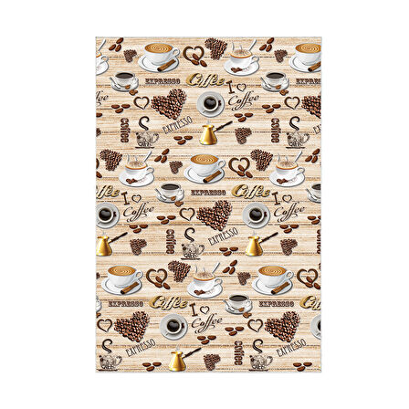 Alanur Trend Keçe Tabanlı Mutfak Halı Mu140