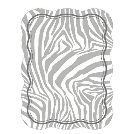 Leylak Lazer Kesim Kaymaz Taban Dijital Baskı Halı St600197Vz