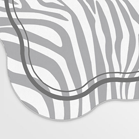 Leylak Lazer Kesim Kaymaz Taban Dijital Baskı Halı St600197Vz