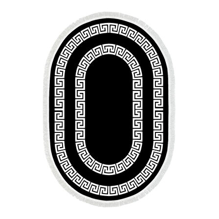 Eko Trend Djt Halı Yıkanabilir Kaymaz Taban 650M Oval Modern