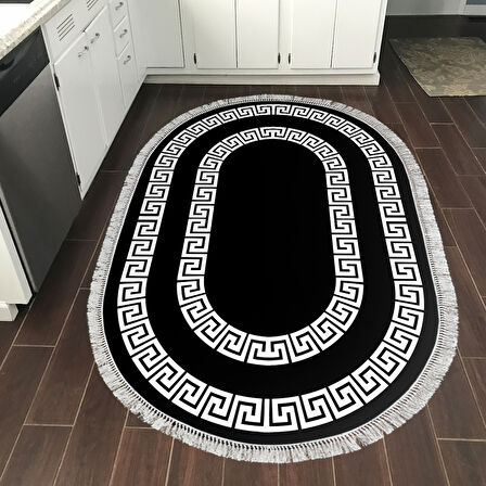 Eko Trend Djt Halı Yıkanabilir Kaymaz Taban 650M Oval Modern