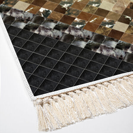 Eko Trend Djt Banyo Paspası Yıkanabilir Kaymaz Taban 759 Patchwork