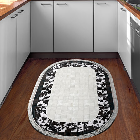 Eko Trend Djt Banyo Paspası Yıkanabilir Kaymaz Taban 1495 Oval Modern