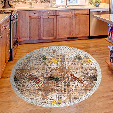 Alanur Trend Keçe Tabanlı Mutfak Halı Mu107