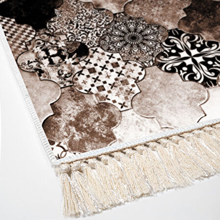 Eko Trend Djt Banyo Paspası Yıkanabilir Kaymaz Taban Mu120 Patchwork