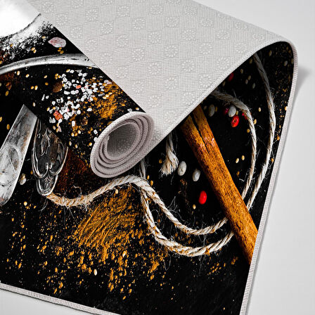 Alanur Trend Keçe Tabanlı Mutfak Halı Mu159