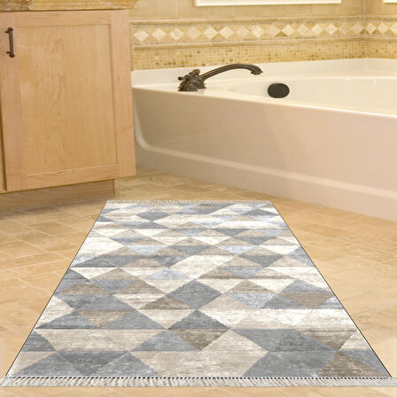 Eko Trend Djt Banyo Paspası Yıkanabilir Kaymaz Taban 661 İskandinav