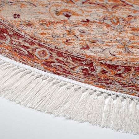 Eko Trend Djt Haı Yıkanabilir Kaymaz Taban P1356 Yuvarlak Vintage