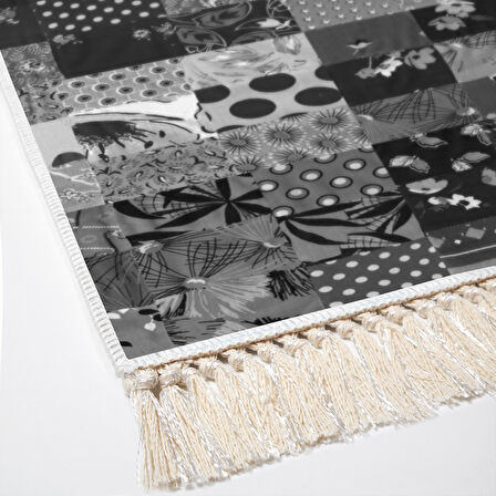 Eko Trend Djt Banyo Paspası Yıkanabilir Kaymaz Taban Mu148 Patchwork