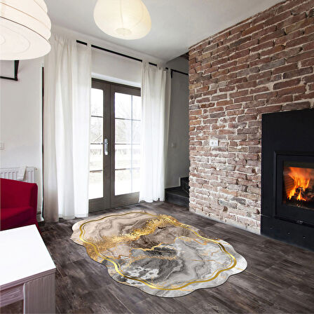 Çiğdem Lazer Kesim Kaymaz Taban Dijital Baskı Halı St600184Bj