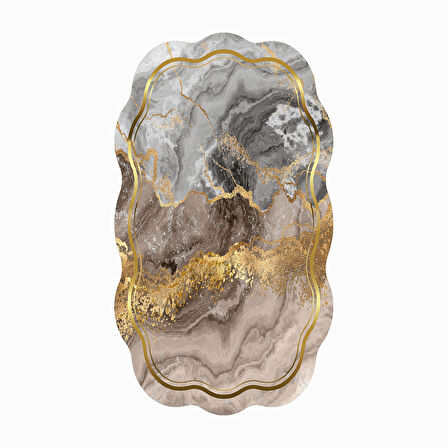 Çiğdem Lazer Kesim Kaymaz Taban Dijital Baskı Halı St600184Bj