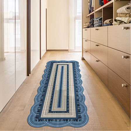 Begonya Lazer Kesim Kaymaz Taban Dijital Baskı Halı St600166Mv