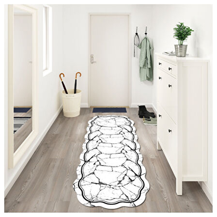 Fulya Lazer Kesim Kaymaz Taban Dijital Baskı Halı St600194Sy