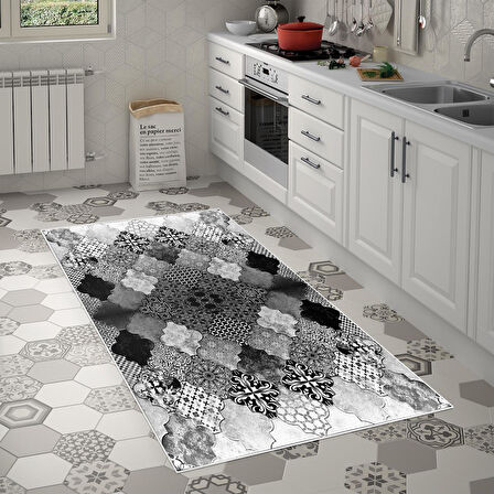 Alanur Trend Keçe Tabanlı Mutfak Halı Mu120