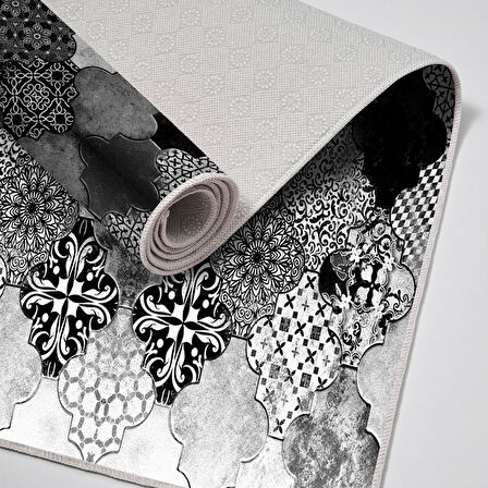 Alanur Trend Keçe Tabanlı Mutfak Halı Mu120