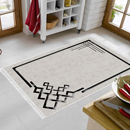 Eko Trend Djt Halı Yıkanabilir Kaymaz Taban 1919 Modern