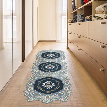 Antoryum Lazer Kesim Kaymaz Taban Dijital Baskı Halı St600154Gr