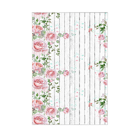 Alanur Trend Keçe Tabanlı Mutfak Halı Mu179