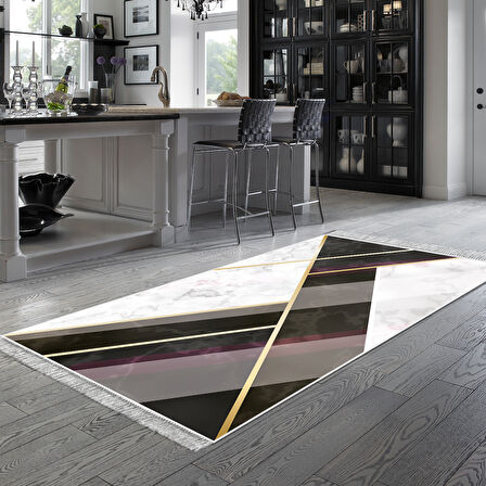 Eko Trend Djt Banyo Paspası Yıkanabilir Kaymaz Taban F5002 Mermer