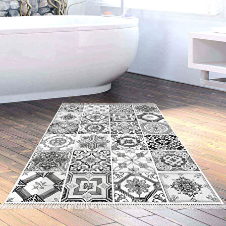 Eko Trend Djt Banyo Paspası Yıkanabilir Kaymaz Taban Mu144 Patchwork