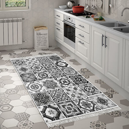 Eko Trend Djt Banyo Paspası Yıkanabilir Kaymaz Taban Mu144 Patchwork