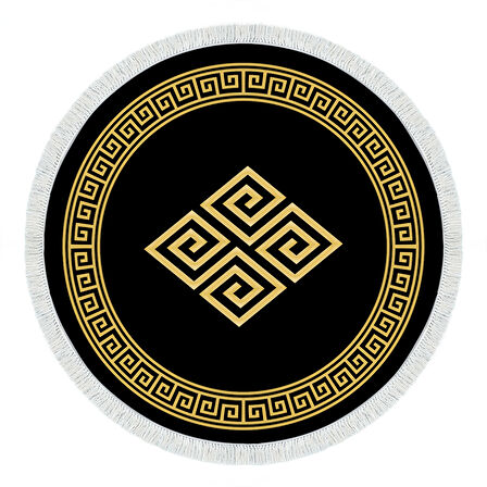 Eko Trend Djt Banyo Paspası Yıkanabilir Kaymaz Taban 656M Yuvarlak Modern