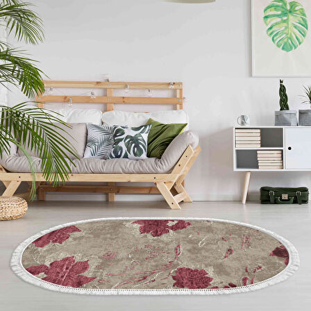 Eko Trend Djt Halı Yıkanabilir Kaymaz Taban 660M Oval Suluboya