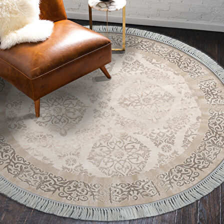 Eko Trend Djt Haı Yıkanabilir Kaymaz Taban 1376 Yuvarlak Klasik