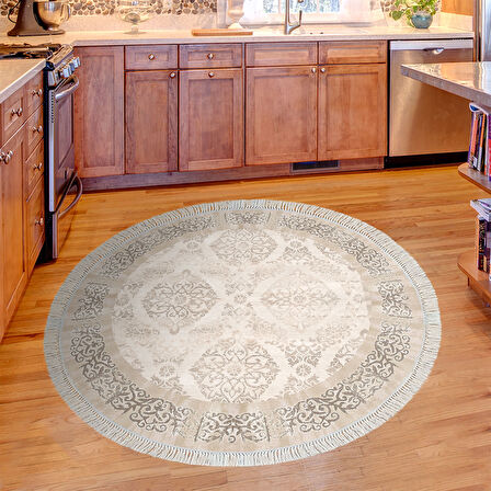 Eko Trend Djt Haı Yıkanabilir Kaymaz Taban 1376 Yuvarlak Klasik