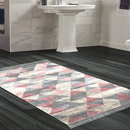 Eko Trend Djt Banyo Paspası Yıkanabilir Kaymaz Taban 661 İskandinav