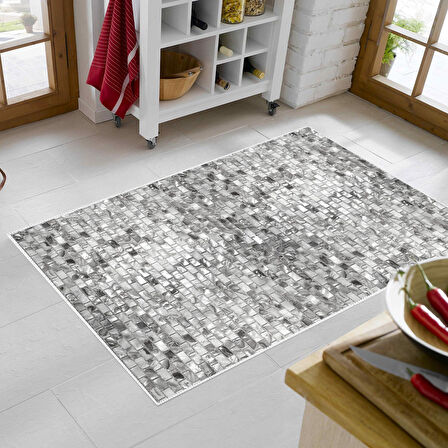 Alanur Trend Keçe Tabanlı Mutfak Halı Mu132