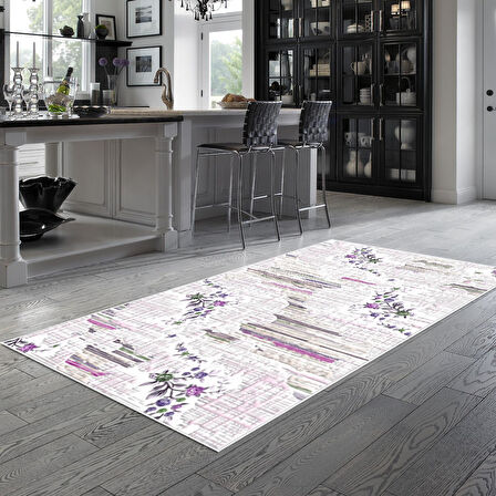 Alanur Trend Keçe Tabanlı Mutfak Halı Mu105