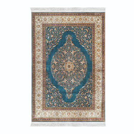 Alanur Yıldız Kaymaz Deri Tabanlı Saçaklı Dijital Halı