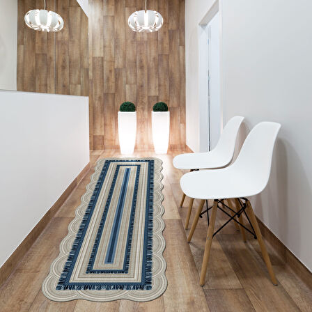 Begonya Lazer Kesim Kaymaz Taban Dijital Baskı Halı St600166Mv