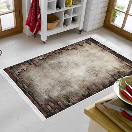 Eko Trend Djt Banyo Paspası Yıkanabilir Kaymaz Taban F5049 Modern
