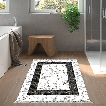 Eko Trend Djt Banyo Paspası Yıkanabilir Kaymaz Taban M12341 Bordürlü