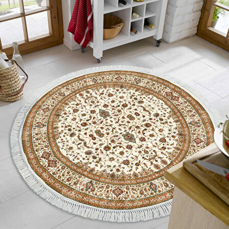 Eko Trend Djt Banyo Paspası Yıkanabilir Kaymaz Taban P1372 Yuvarlak Osmanlı