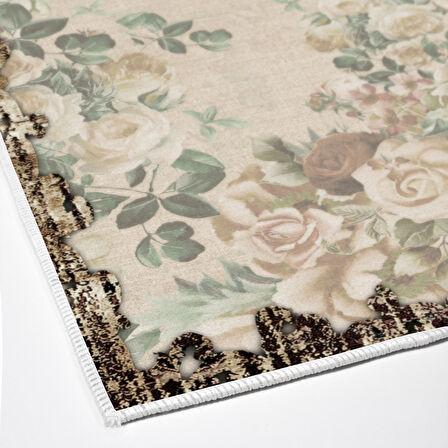 Alanur Trend Keçe Tabanlı Mutfak Halı Mu116