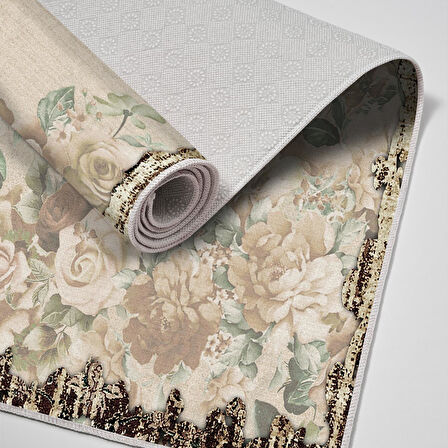 Alanur Trend Keçe Tabanlı Mutfak Halı Mu116