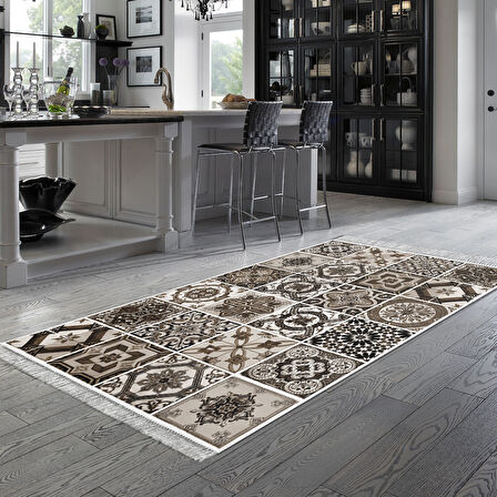 Eko Trend Djt Banyo Paspası Yıkanabilir Kaymaz Taban Mu144 Patchwork