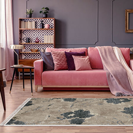 Eko Trend Djt Halı Yıkanabilir Kaymaz Taban 660M Suluboya