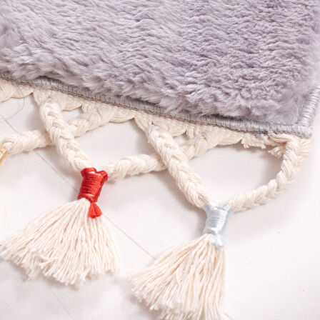 Alanur Rex Puffy Pelüş Yuvarlak Banyo Halısı