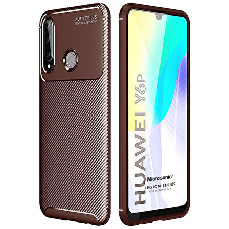 Microsonic Huawei Y6P Kılıf Legion Series Kahverengi