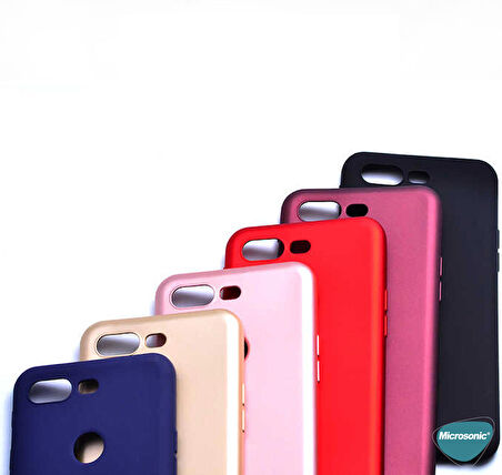 Microsonic Matte Silicone Oppo A12 Kılıf Kırmızı